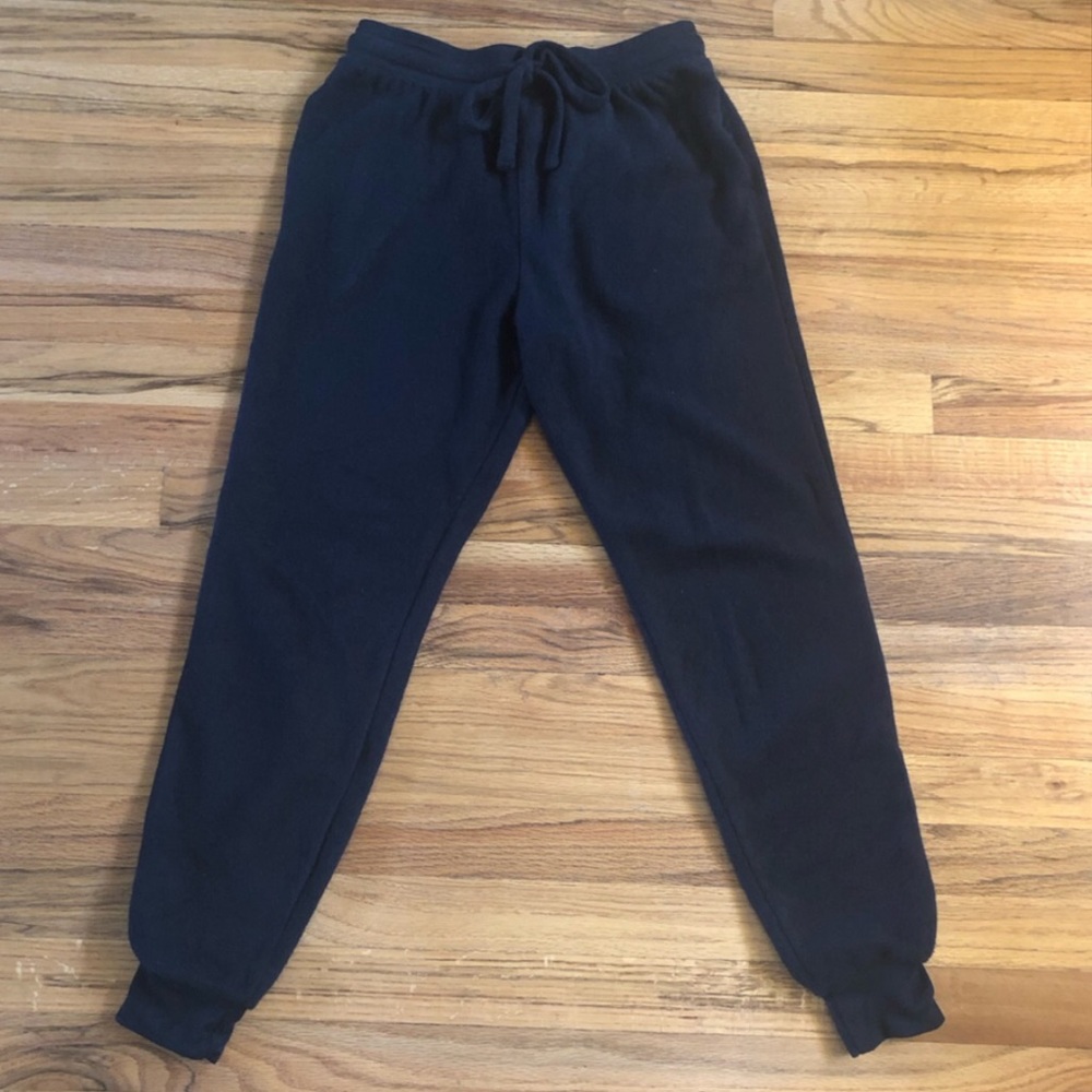 New Bella + Canvas black sweatpants joggers sweats pants size small fleece